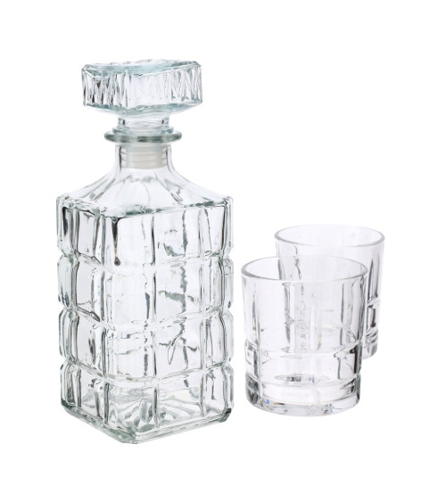 BOTTIGLIA BRANDY CON SET BICCHIERI