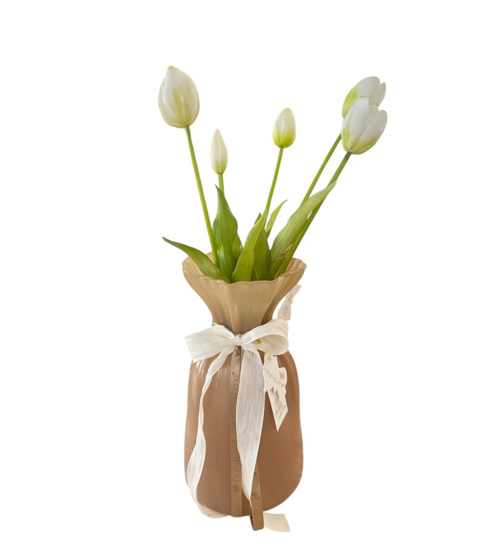 VASO CIOCCOLATO CON TULIPANI