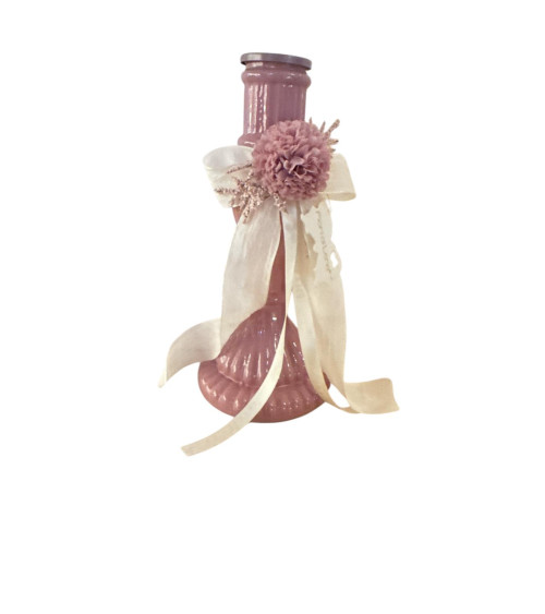 CANDELIERE IN VETRO CON DALIA