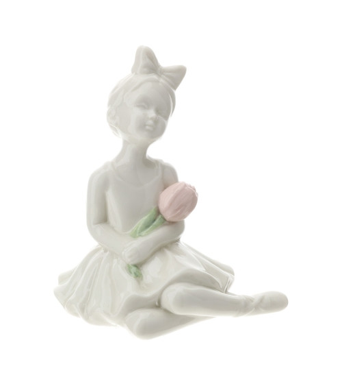 BALLERINA CON TULIPANO ROSA