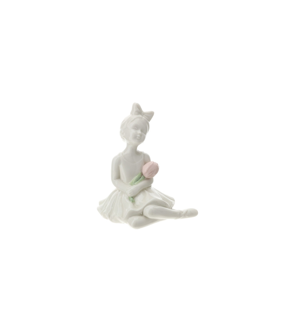 BALLERINA CON TULIPANO ROSA