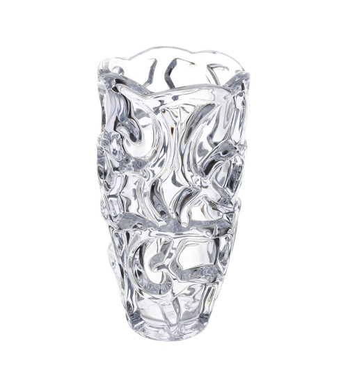 VASO IN VETRO RILIEVO RICCIOLO