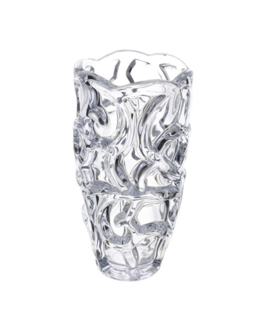VASO IN VETRO RILIEVO RICCIOLO