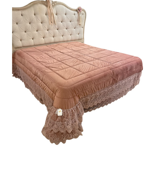 PIUMONE IN VELLUO ROSA ANTICO
