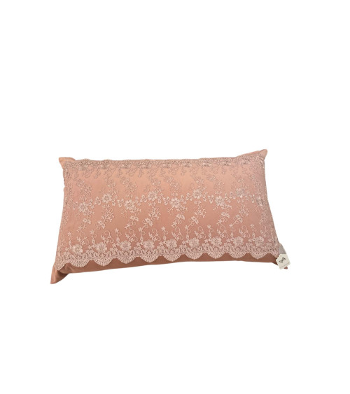 CUSCINO DA TESTATA IN VELLUTO ROSA