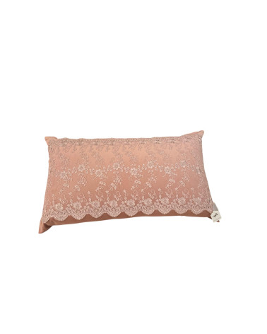 CUSCINO DA TESTATA IN VELLUTO ROSA