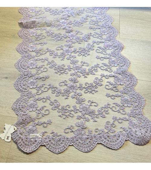 RUNNER IN PIZZO LILLA 160CM