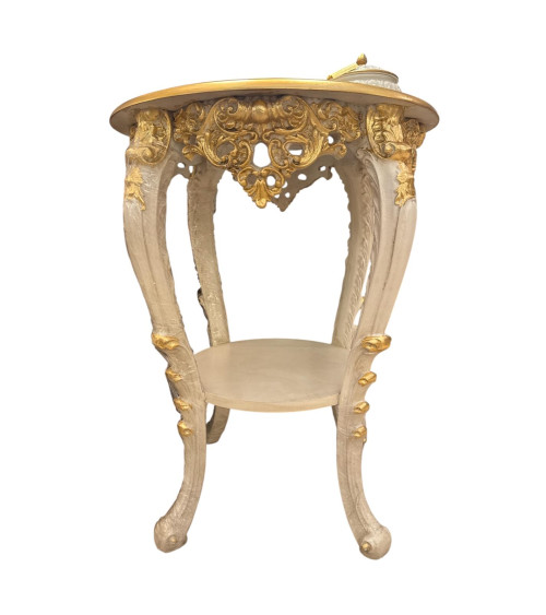 TAVOLINO TONDO CON FREGI