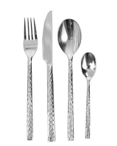 SET POSATE DA 4 PERSONE MARTELLATE