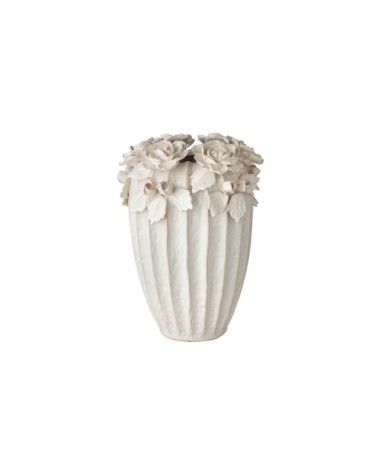 VASO IN CERAMICA CON ROSE ARTE DI NACCHI