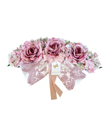 ARCO 3 ROSE CON FIOCCO