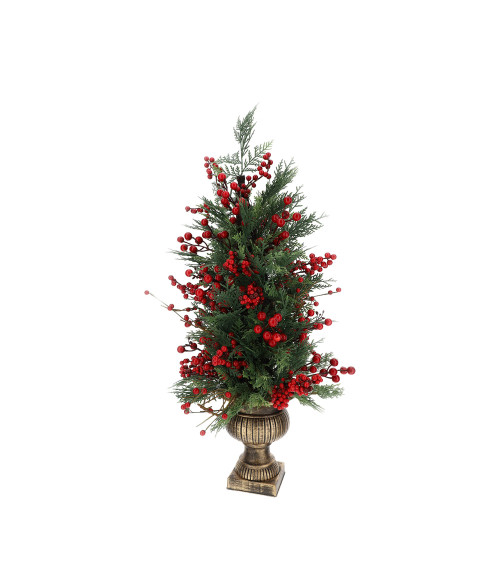 ALBERO CON BACCHE E VASO HERVIT