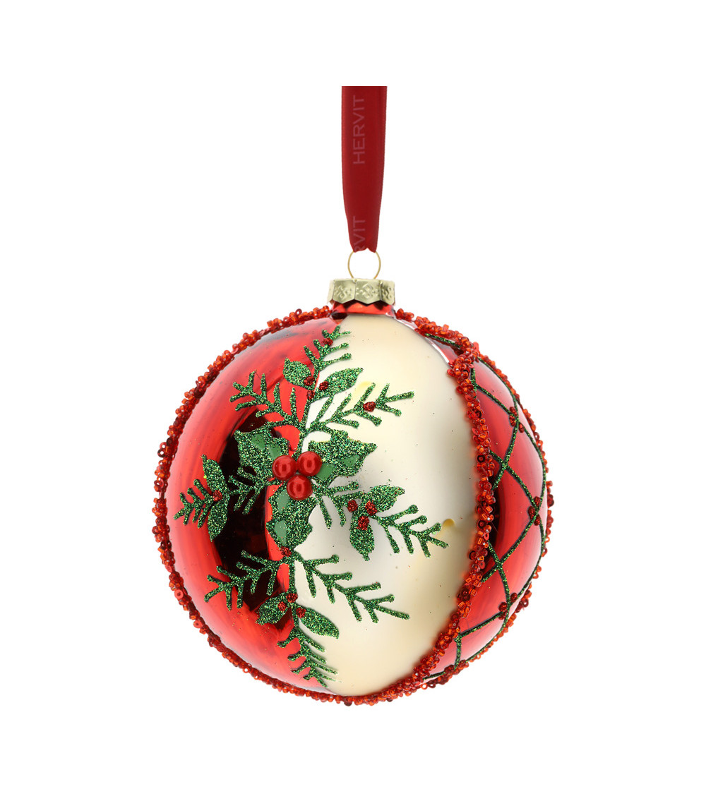SFERA IN VETRO XMAS 12CM