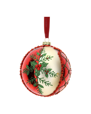 SFERA IN VETRO XMAS 12CM