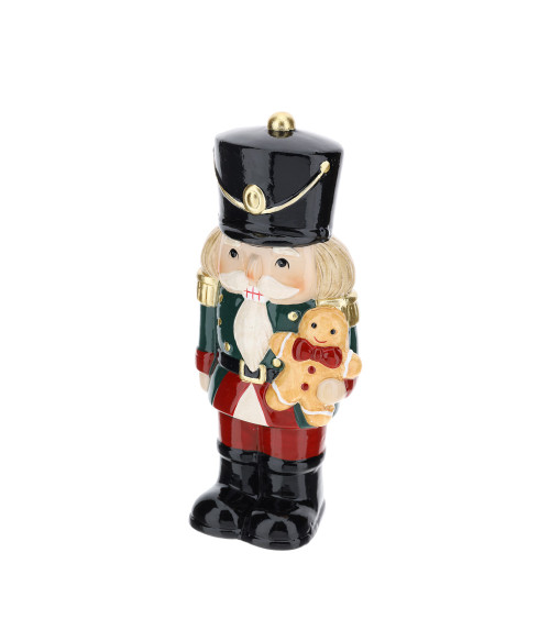 SOLDATINO CERAMICA 20 CM CON BISCOTTO