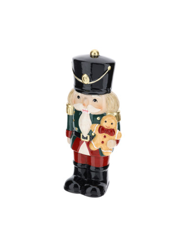 SOLDATINO CERAMICA 20 CM CON BISCOTTO