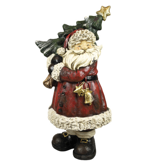 BABBO NATALE CON ALBERO DA 83 CM