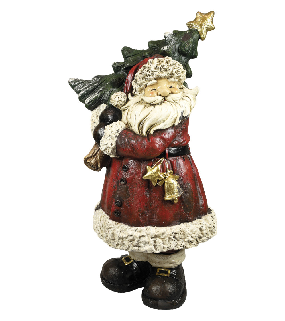 BABBO NATALE CON ALBERO DA 83 CM