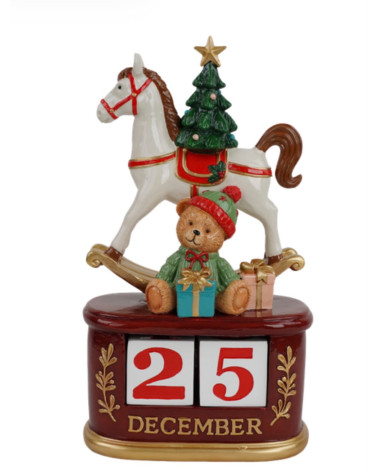 CALENDARIO CON ORSO E CAVALLO
