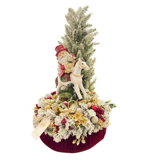 POUF CON ALBERO E BABBO NATALE