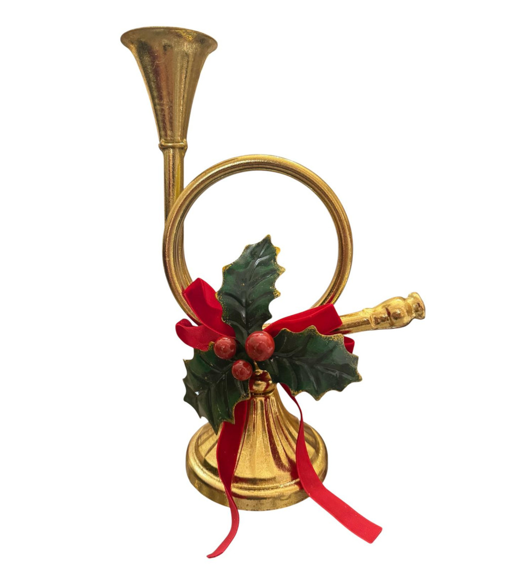 CANDELIERE GRANDE CON AGRIFOGLIO