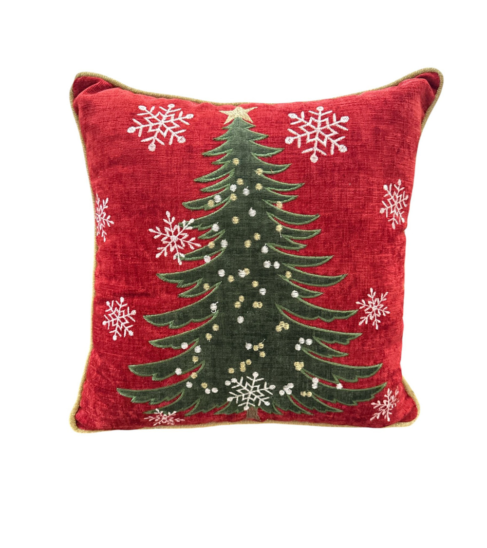 CUSCINO QUADRATO CON ALBERO DI NATALE