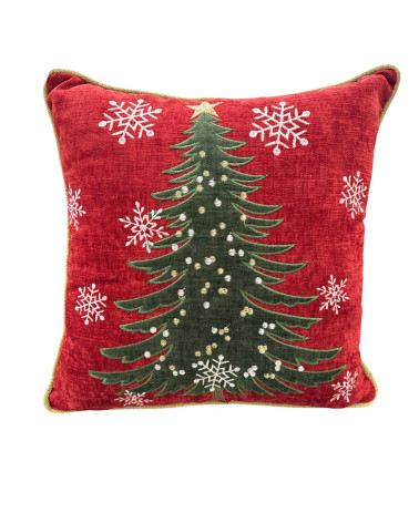 CUSCINO QUADRATO CON ALBERO DI NATALE