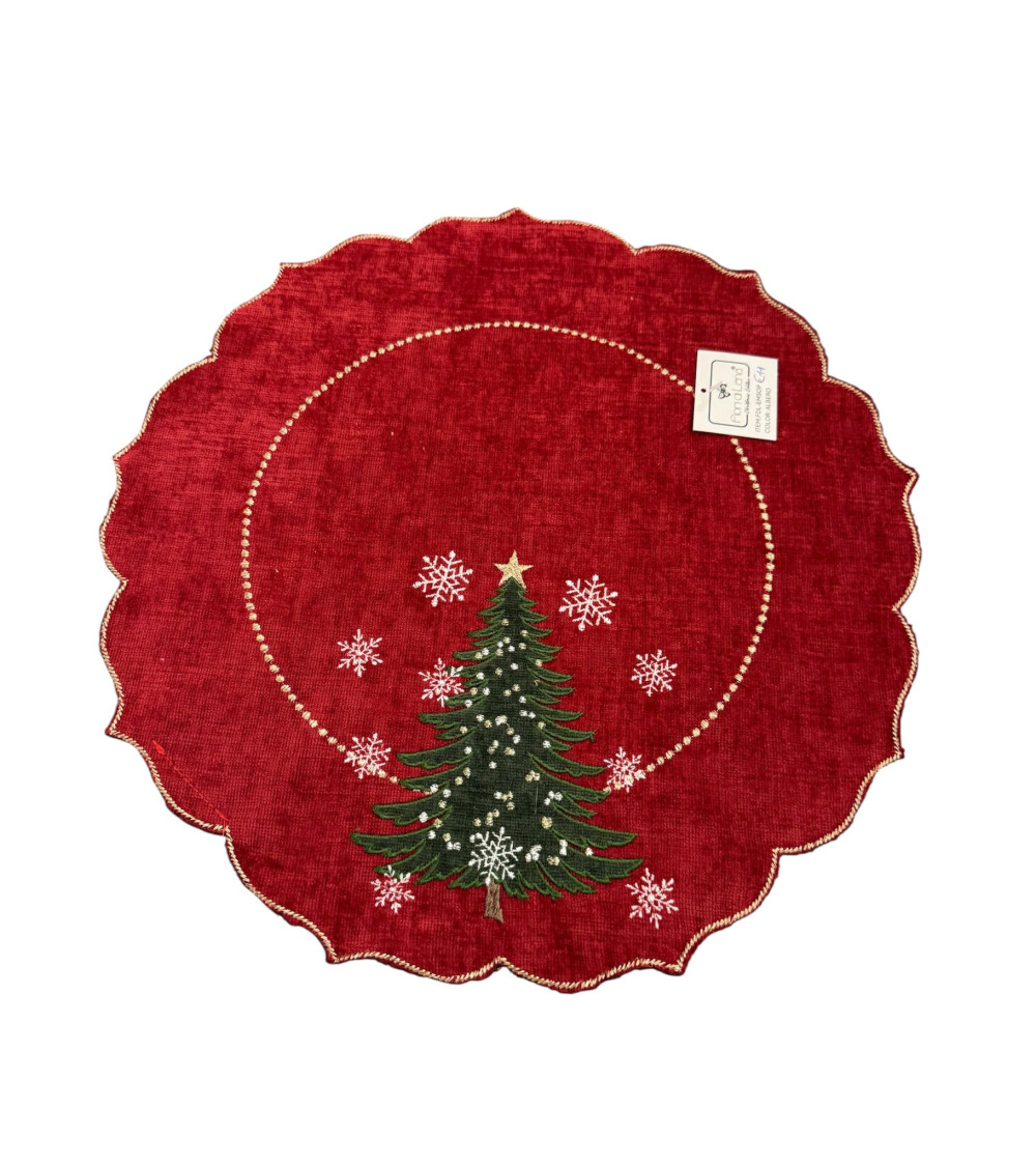 SOTTOPIATTO ROTONDO ALBERO DI NATALE