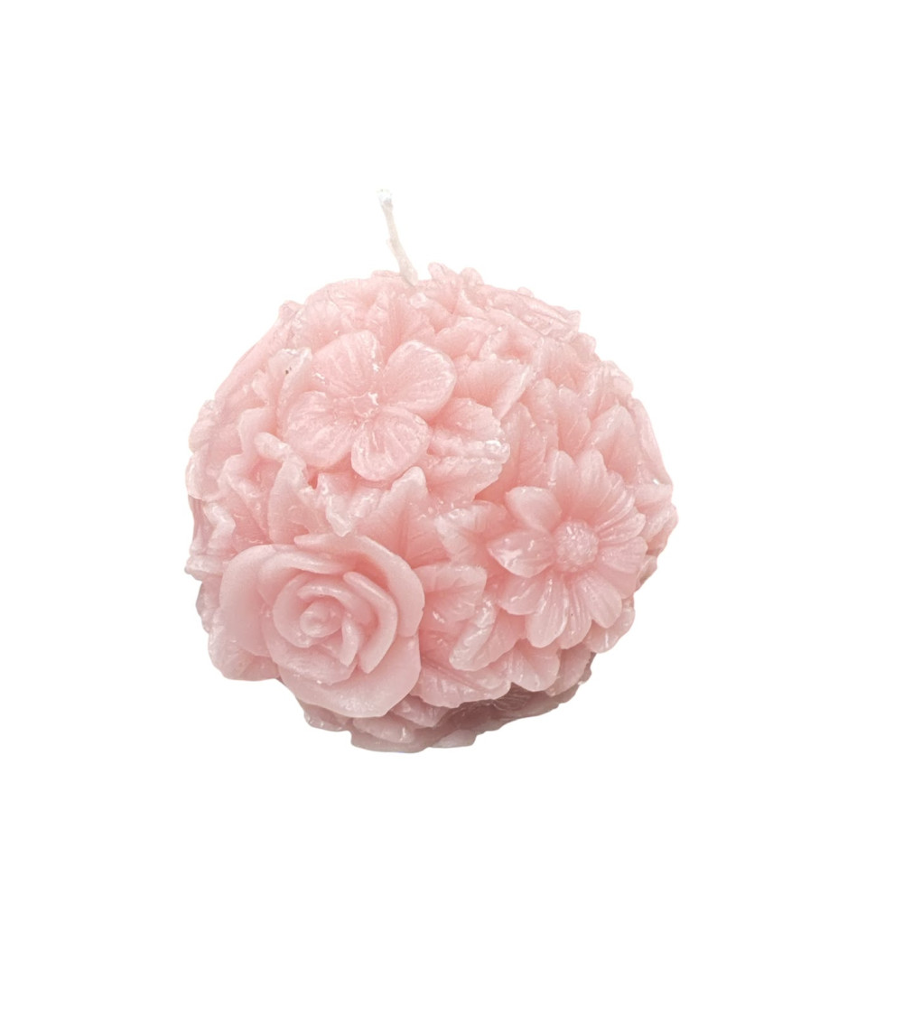 CANDELA SFERA FIORITA