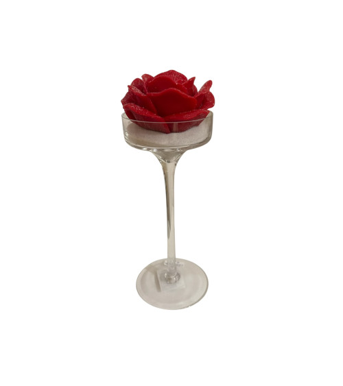 CALICE PICCOLO CON CANDELA ROSSA