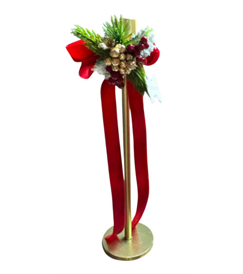 CANDELIERE IN METALLO 25 CM