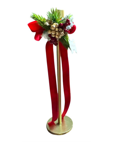 CANDELIERE IN METALLO 25 CM