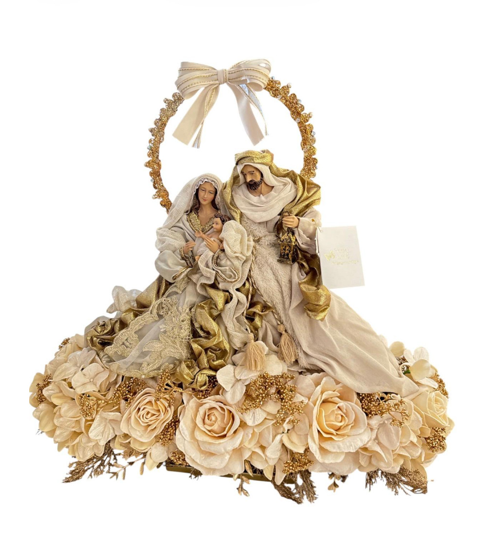 SACRA FAMIGLIA CON CORONA DORATA