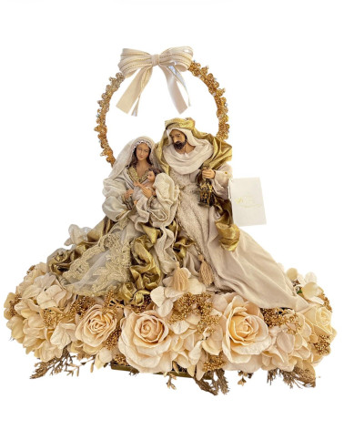SACRA FAMIGLIA CON CORONA DORATA