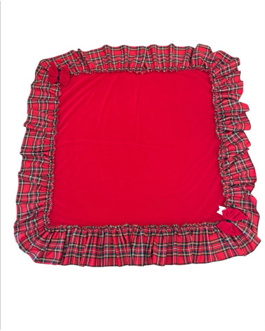 TOVAGLIETTA QUADRATA IN VELLUTO CON ROUGE