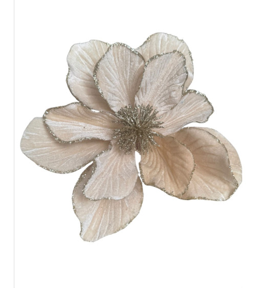 MAGNOLIA IN VELLUTO CHAMPAGNE