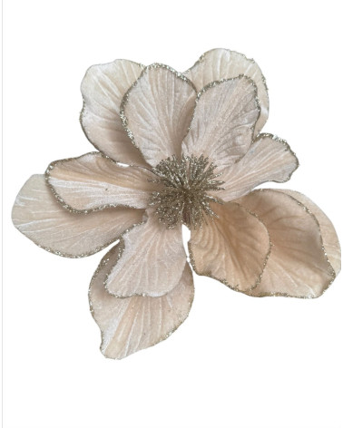 MAGNOLIA IN VELLUTO CHAMPAGNE