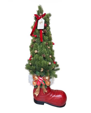 ALBERO CON SCARPONE ROSSO