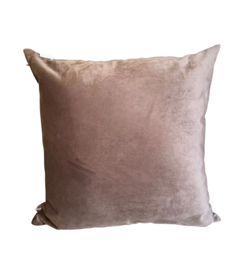 CUSCINO IN VELLUTO COLOR TERRA 50 CM