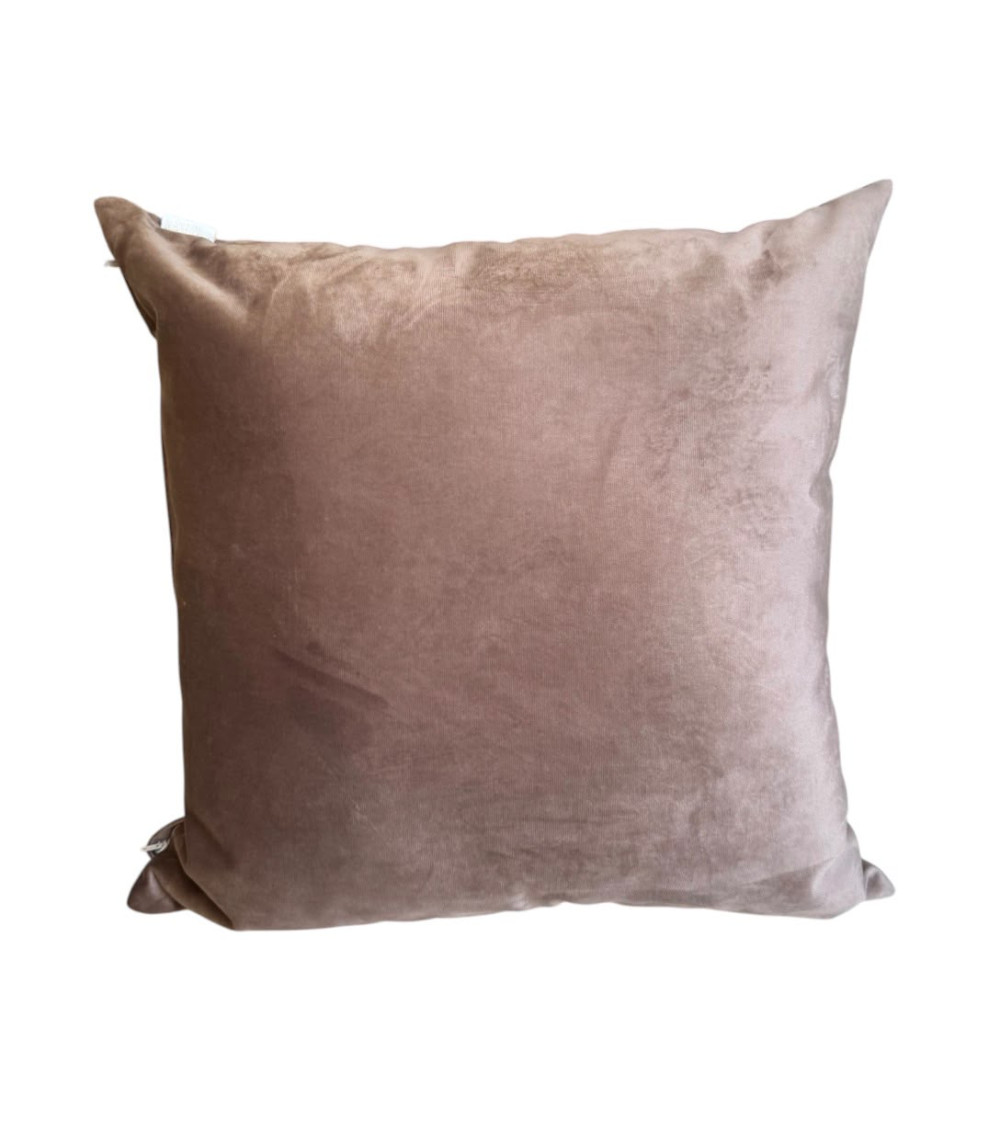 CUSCINO IN VELLUTO COLOR TERRA 50 CM