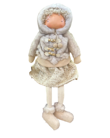BAMBINA CON PELLICCIA 60 CM