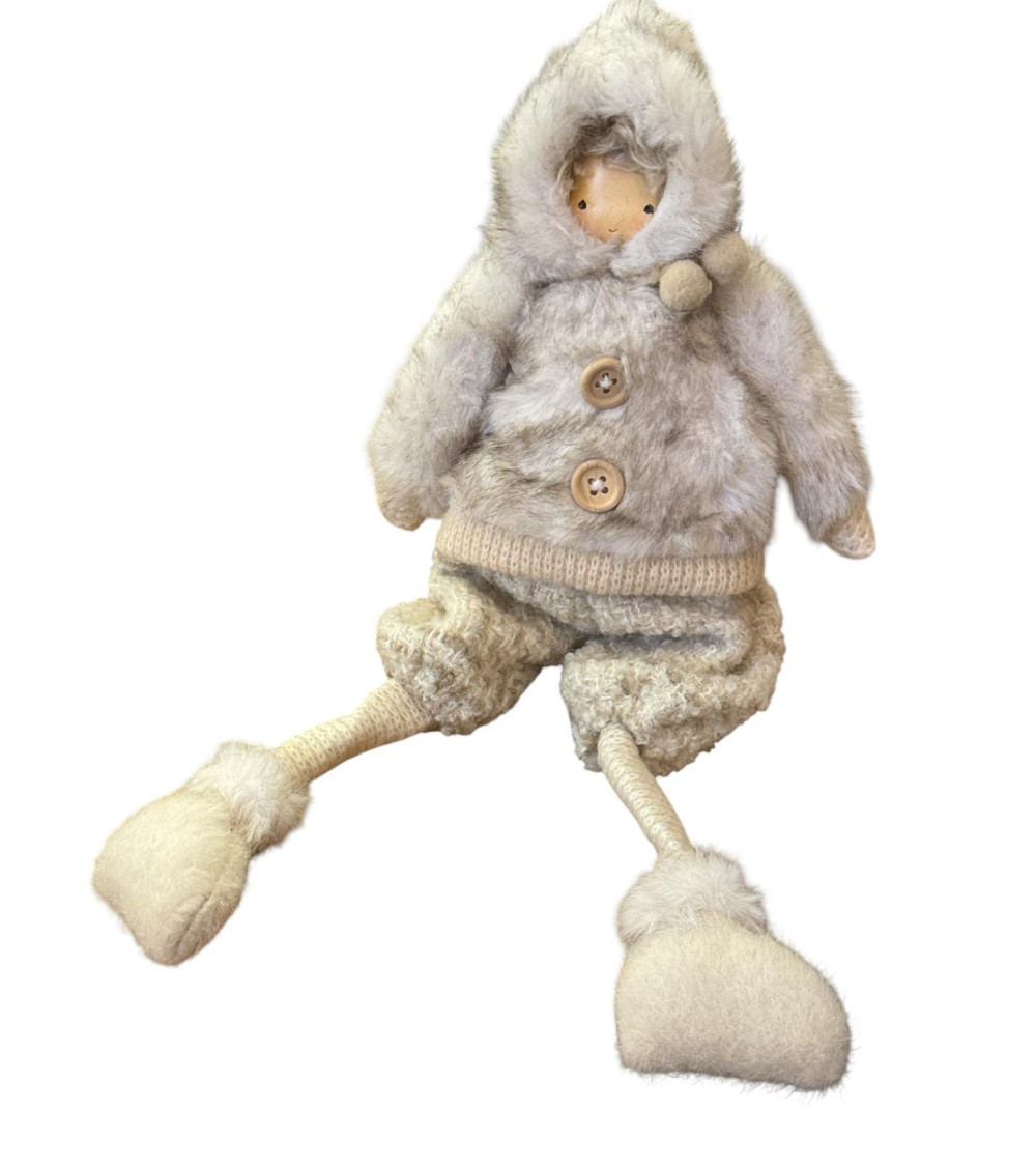 PICCOLO BAMBINO CON PELLICCIA 35 CM