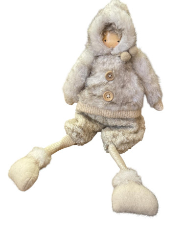 PICCOLO BAMBINO CON PELLICCIA 35 CM