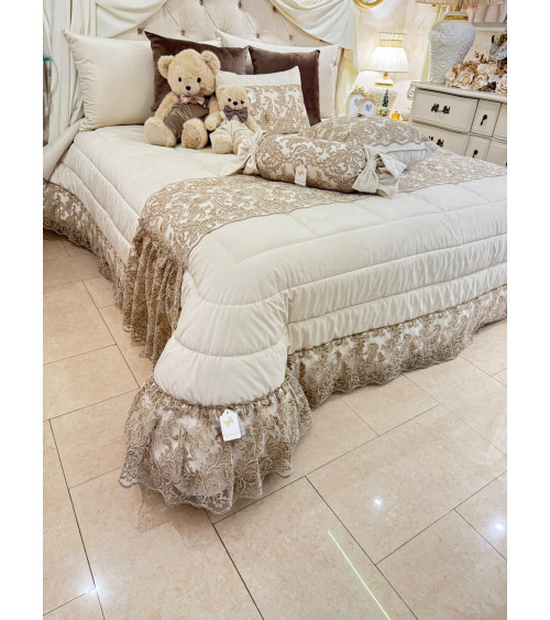 PIUMONE IN VELLUTO CON PIZZO