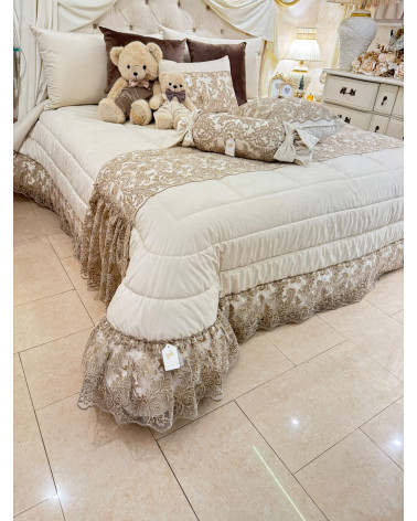 PIUMONE IN VELLUTO CON PIZZO