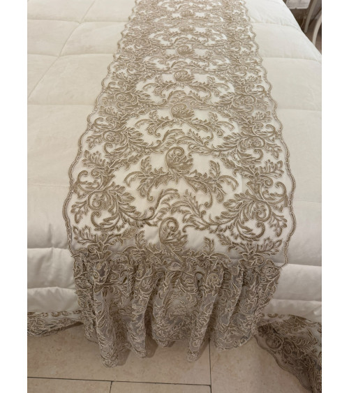 SCALDAPIEDI LETTO IN PIZZO CON BALZA